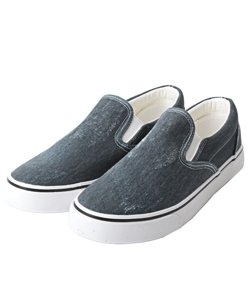 LUXSTYLE(ラグスタイル)の「Bracciano(ブラッチャーノ)総柄スリッポンシューズ(スリッポン・メンズ・ブルー系その他2/レオパード/ブラック系その他/ブルー系その他・25.5/26/27/26.5)」の1枚目の写真