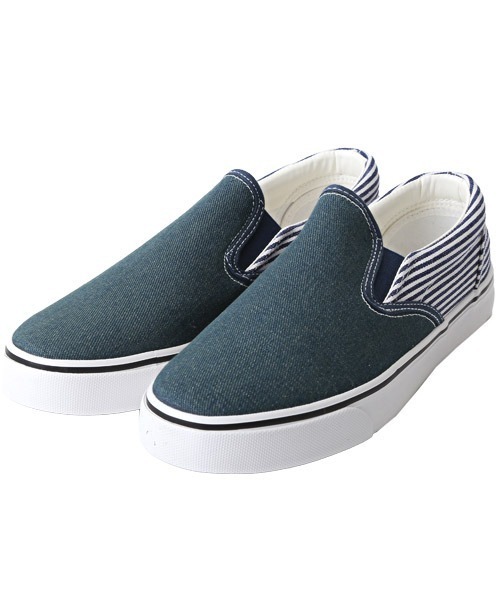 LUXSTYLE(ラグスタイル)の「Bracciano(ブラッチャーノ)総柄スリッポンシューズ(スリッポン・メンズ・ブルー系その他2/レオパード/ブラック系その他/ブルー系その他・25.5/26/27/26.5)」の13枚目の写真