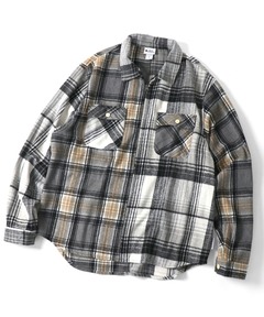 ヘビーチェックネルZIPシャツ
