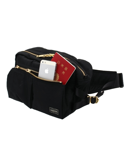 PORTER（ポーター）の「PORTER DRAFT WAIST BAG <B印 YOSHIDA SELECT>（ボディバッグ/ウエストポーチ・メンズ・ブラック/ネイビー/ベージュ・ONE SIZE）」の16枚目の写真