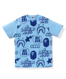 A BATHING APE（アベイシングエイプ）の「BAPE GRAFFITI PATTERN TEE JR（Tシャツ/カットソー・キッズ）」