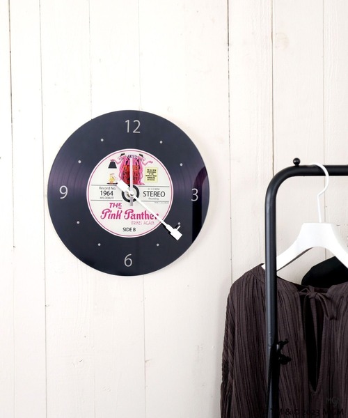 BAYFLOW（ベイフロー）の「【pink panther(ピンクパンサー)×BAYFLOW】レコードクロック（置時計）」 WEAR