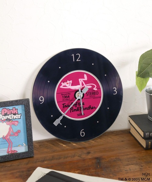 BAYFLOW（ベイフロー）の「【pink panther(ピンクパンサー)×BAYFLOW】レコードクロック（置時計）」 WEAR