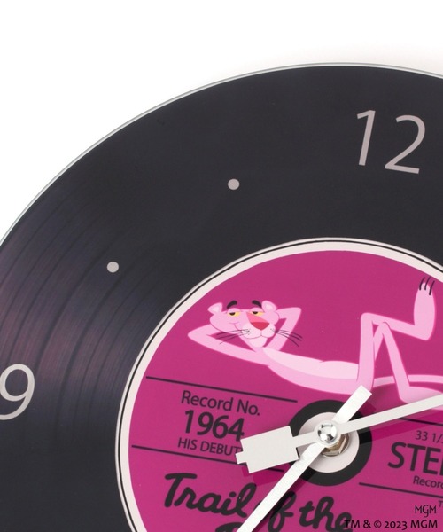 BAYFLOW（ベイフロー）の「【pink panther(ピンクパンサー)×BAYFLOW】レコードクロック（置時計）」 WEAR