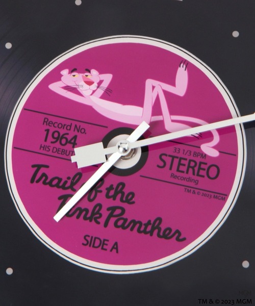 BAYFLOW（ベイフロー）の「【pink panther(ピンクパンサー)×BAYFLOW】レコードクロック（置時計）」 WEAR