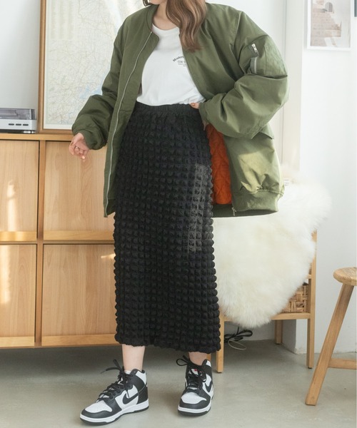Ada.(エイダ)の「オーバーサイズ MA-1 ブルゾン(ブルゾン・レディース・ブラック/カーキ・FREE)」の20枚目の写真
