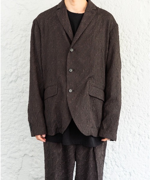 Enharmonic TAVERN（エンハーモニックタヴァーン）の「Design wrinkle jacket（その他アウター・メンズ・ブラック・44/46/48）」の2枚目の写真