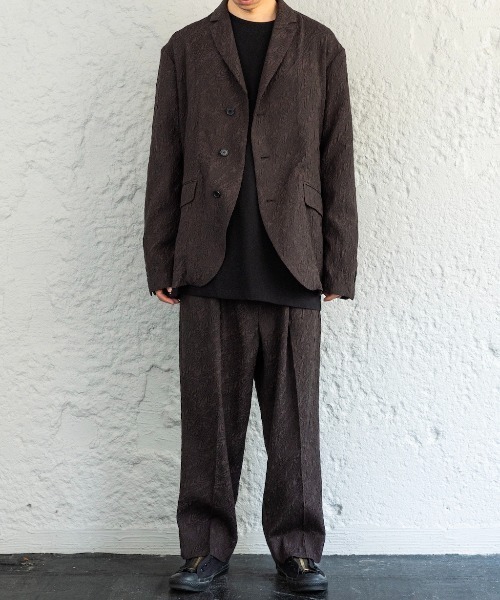 Enharmonic TAVERN（エンハーモニックタヴァーン）の「Design wrinkle jacket（その他アウター・メンズ・ブラック・44/46/48）」の4枚目の写真