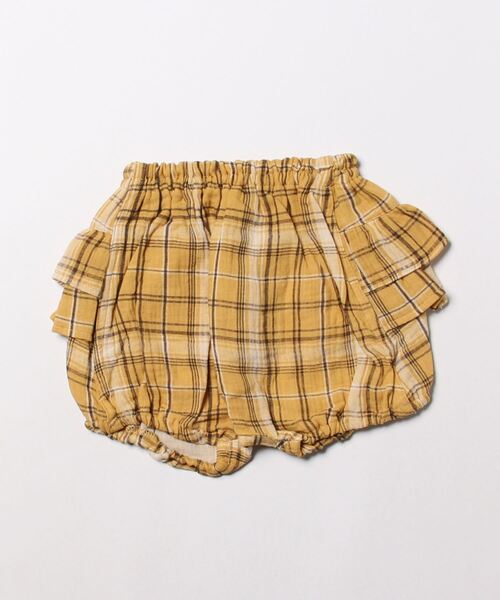 kids zoo（キッズズー）の「フリル付きチェック・無地ブルマ
