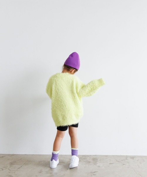 LOWRYS FARM（ローリーズファーム）の「カラーシャギーＢＩＧプルオーバー　973880（ニット/セーター・キッズ・ピンク/イエロー/チャコールグレー・110cm/120cm/130cm/140cm/150cm）」の6枚目の写真