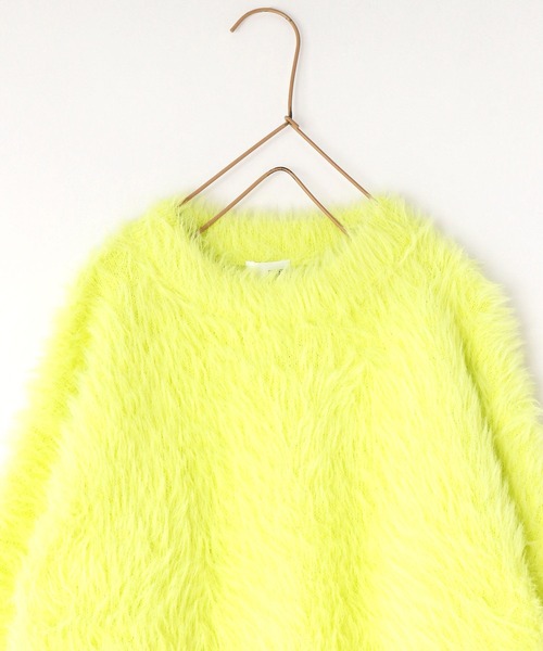 LOWRYS FARM（ローリーズファーム）の「カラーシャギーＢＩＧプルオーバー　973880（ニット/セーター・キッズ・ピンク/イエロー/チャコールグレー・110cm/120cm/130cm/140cm/150cm）」の13枚目の写真