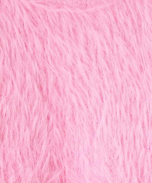 LOWRYS FARM（ローリーズファーム）の「カラーシャギーＢＩＧプルオーバー　973880（ニット/セーター・キッズ・ピンク/イエロー/チャコールグレー・110cm/120cm/130cm/140cm/150cm）」の8枚目の写真