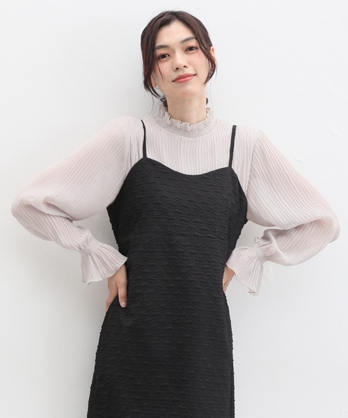 Honeys（ハニーズ）の「キャミワンピース（ワンピース・レディース・ブラウン/アイボリー/ブラック・M/S/LL/L）」の7枚目の写真