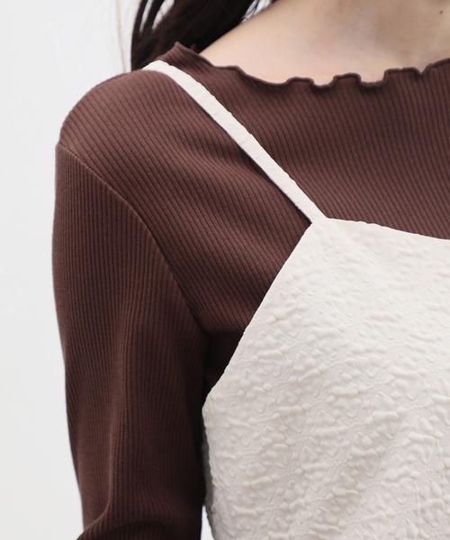 Honeys（ハニーズ）の「キャミワンピース（ワンピース・レディース・ブラウン/アイボリー/ブラック・M/S/LL/L）」の20枚目の写真