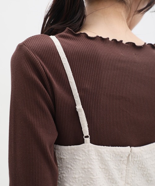 Honeys（ハニーズ）の「キャミワンピース（ワンピース・レディース・ブラウン/アイボリー/ブラック・M/S/LL/L）」の21枚目の写真