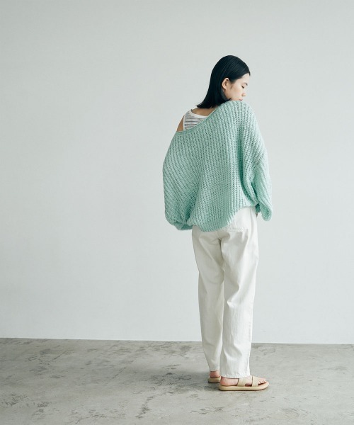 marjour(マージュール)の「ROUGHLY KNIT PULLOVER(ニット/セーター・レディース・ミント/ベージュ・M)」の11枚目の写真