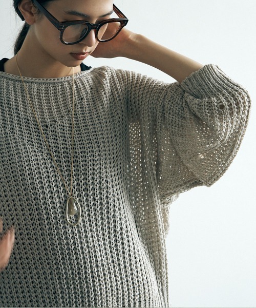 marjour(マージュール)の「ROUGHLY KNIT PULLOVER(ニット/セーター・レディース・ミント/ベージュ・M)」の15枚目の写真