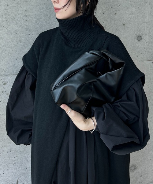 y/m by RIKA(イムバイリカ)の「ツイストハンドルBAG(ショルダーバッグ・レディース・グリーン/ブラック・FREE)」の7枚目の写真