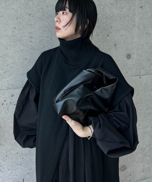 y/m by RIKA(イムバイリカ)の「ツイストハンドルBAG(ショルダーバッグ・レディース・グリーン/ブラック・FREE)」の8枚目の写真