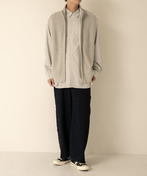 SENSE OF PLACE by URBAN RESEARCH(センスオブプレイスバイアーバンリサーチ)の「『ユニセックス』ドライバーズニットベスト(ベスト・メンズ・ライトグレー/ブラック/カーキ・MEDIUM/LARGE)」の5枚目の写真
