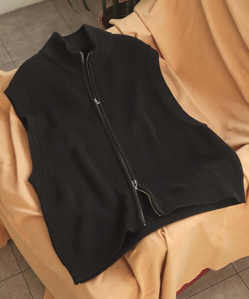 SENSE OF PLACE by URBAN RESEARCH(センスオブプレイスバイアーバンリサーチ)の「『ユニセックス』ドライバーズニットベスト(ベスト・メンズ・ライトグレー/ブラック/カーキ・MEDIUM/LARGE)」の17枚目の写真