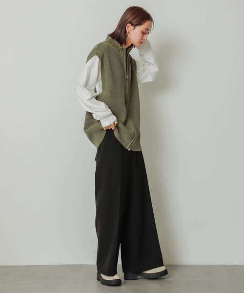 SENSE OF PLACE by URBAN RESEARCH(センスオブプレイスバイアーバンリサーチ)の「『ユニセックス』ドライバーズニットベスト(ベスト・メンズ・ライトグレー/ブラック/カーキ・MEDIUM/LARGE)」の19枚目の写真