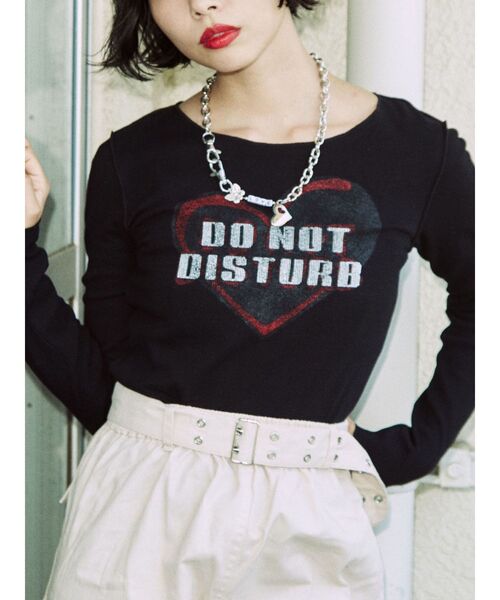 jouetie(ジュエティ)の「ハートフィットロンT(Tシャツ/カットソー・レディース・カーキ/ブラック/オフホワイト・MEDIUM)」の11枚目の写真