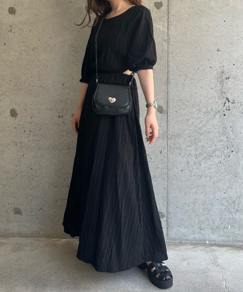 cuorequal（クオレコール）の「2wayレトロハートミニショルダーバッグ（ショルダーバッグ・レディース・ブラック・FREE）」の9枚目の写真