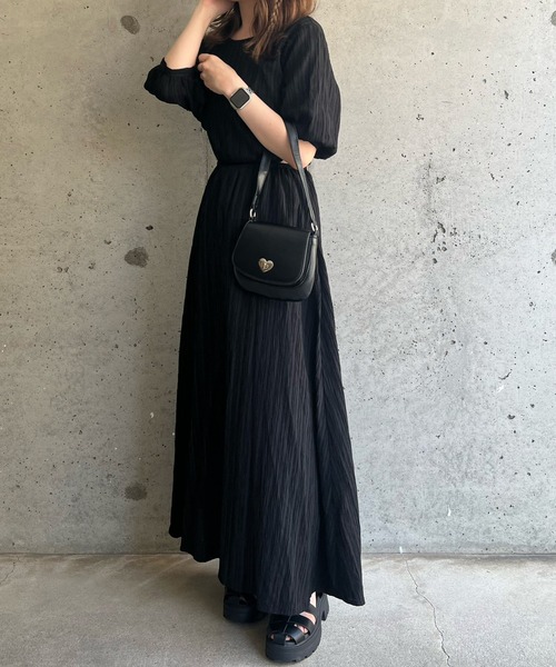 cuorequal（クオレコール）の「2wayレトロハートミニショルダーバッグ（ショルダーバッグ・レディース・ブラック・FREE）」の13枚目の写真