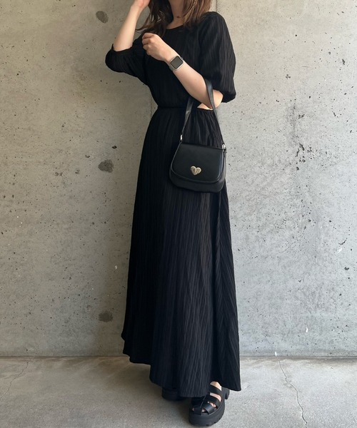 cuorequal（クオレコール）の「2wayレトロハートミニショルダーバッグ（ショルダーバッグ・レディース・ブラック・FREE）」の14枚目の写真