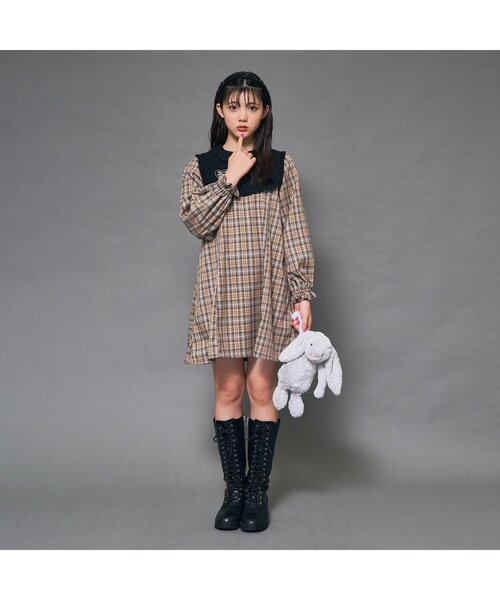 algy(アルジー)の「ロゴ刺繍レースアップロングブーツ(ブーツ・キッズ・ブラック・22/21/23/24)」の6枚目の写真