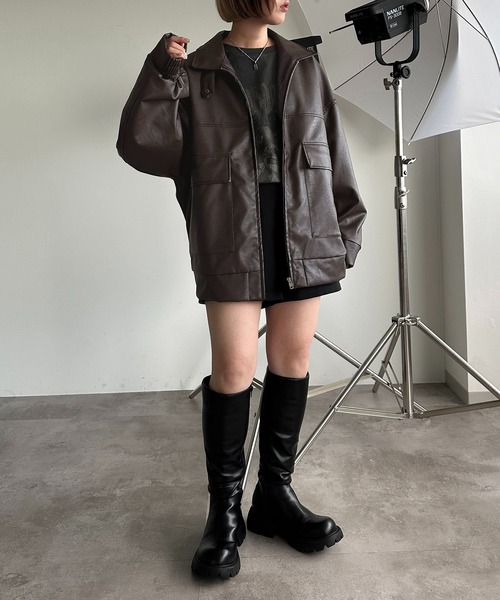 An MILLE ビジューボアブルゾン KIRSH（キルシー）の「CHERRY POCKET FLEECE JUMPER/チェリー