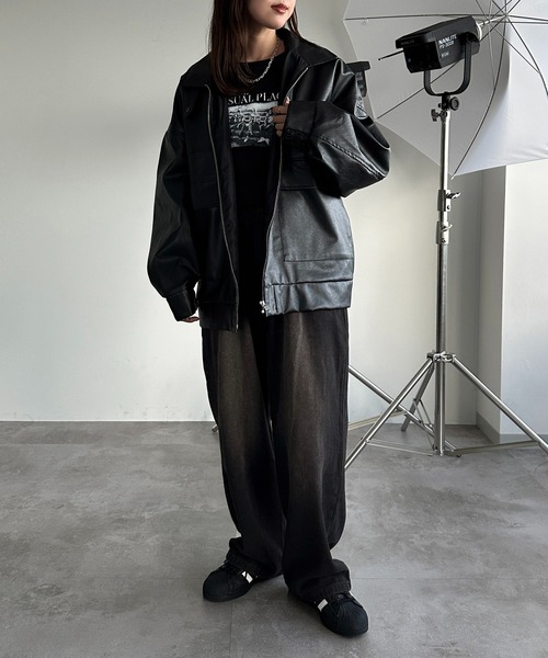 apres jour mignon(アプレジュールミニョン)の「アソートポケットブルゾン【ZOZOTOWN限定アイテム】(ブルゾン・レディース・ブラック/ダークブラウン/ブラック系その他/ブラック系その他2/ダークブラウン系/ブラウン系その他/グレー系その他・フリー/X-LARGE)」の19枚目の写真