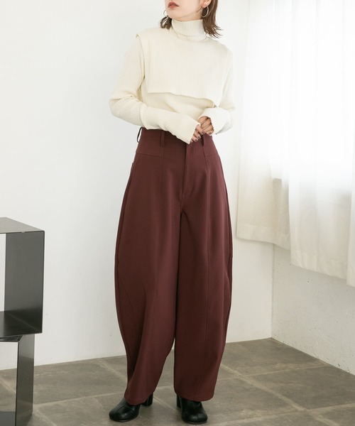 KBF（ケイビーエフ）の「オーバーショールハイネックニット（ニット/セーター・レディース・ブラック/グリーン系その他/アイボリー・ONE）」の16枚目の写真