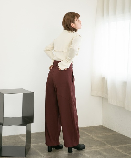 KBF（ケイビーエフ）の「オーバーショールハイネックニット（ニット/セーター・レディース・ブラック/グリーン系その他/アイボリー・ONE）」の20枚目の写真