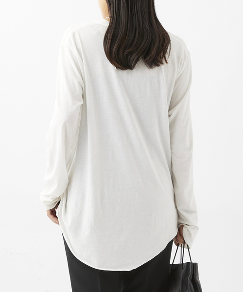AP STUDIO（エーピーストゥディオ）の「round tail T-sh（Tシャツ/カットソー・レディース・ホワイト・FREE）」の3枚目の写真