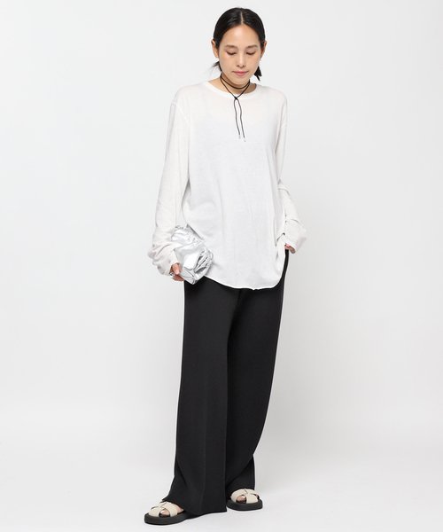 AP STUDIO（エーピーストゥディオ）の「round tail T-sh（Tシャツ/カットソー・レディース・ホワイト・FREE）」の8枚目の写真