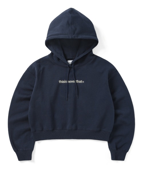 thisisneverthat ロゴ刺繍 パーカー フーディー S ネイビー thisisneverthat ロゴ刺繍 パーカー フーディー S ネイビー