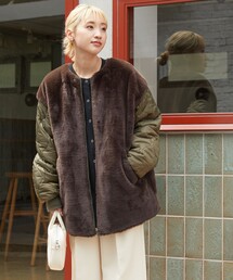 FREAK'S STORE | 限定展開　ファー切替 キルティング リバーシブル 2way アウター(その他アウター)