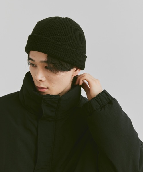 flaner（フラネ）の「Rib knit cap / リブニットキャップ（ニットキャップ/ビーニー・レディース・ブラック・FREE）」の19枚目の写真