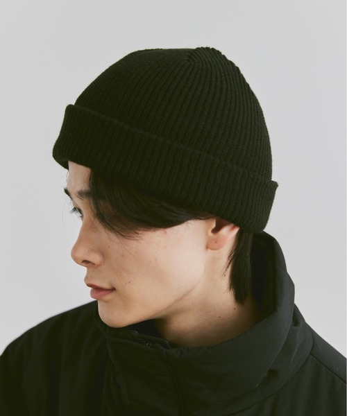 flaner（フラネ）の「Rib knit cap / リブニットキャップ（ニットキャップ/ビーニー・レディース・ブラック・FREE）」の21枚目の写真