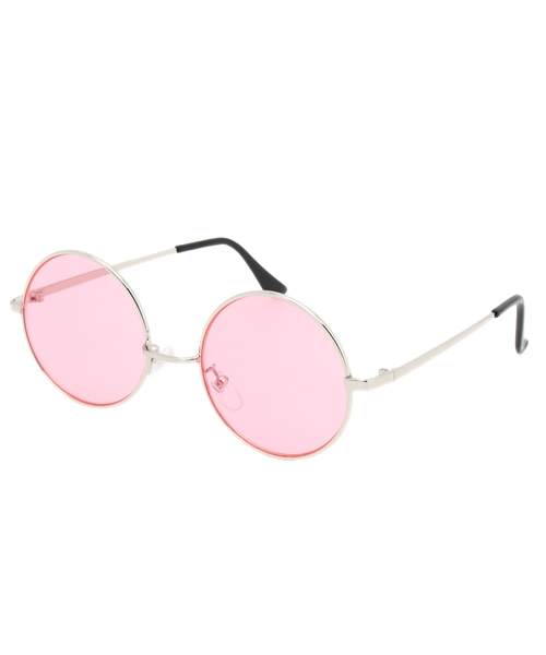 WEGO(ウィゴー)の「WEGO/カラーレンズラウンドサングラス(サングラス・メンズ・ブルー/グリーン/ピンク・FREE)」の3枚目の写真