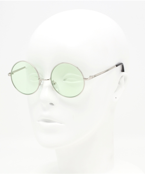 WEGO(ウィゴー)の「WEGO/カラーレンズラウンドサングラス(サングラス・メンズ・ブルー/グリーン/ピンク・FREE)」の5枚目の写真