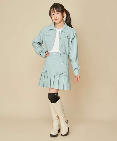 JENNI love(ジェニィラブ)の「【セットアップ対応】【ストレッチ素材】【ウエスト調整可能】リボン付きすそプリーツスカパン(その他パンツ・キッズ・ミント/ラベンダー/アイボリー/ブラック・130cm/140cm/150cm/160cm)」の14枚目の写真
