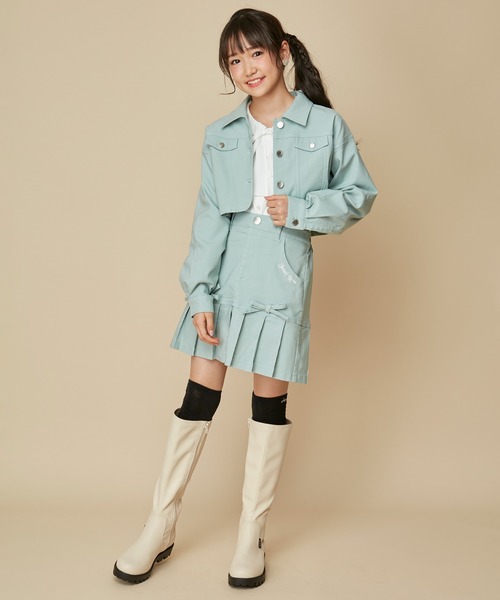 JENNI love(ジェニィラブ)の「【セットアップ対応】【ストレッチ素材】【ウエスト調整可能】リボン付きすそプリーツスカパン(その他パンツ・キッズ・ミント/ラベンダー/アイボリー/ブラック・130cm/140cm/150cm/160cm)」の15枚目の写真