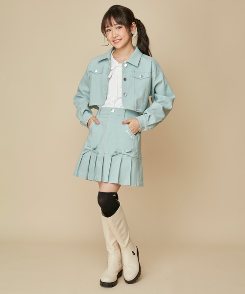 JENNI love(ジェニィラブ)の「【セットアップ対応】【ストレッチ素材】【ウエスト調整可能】リボン付きすそプリーツスカパン(その他パンツ・キッズ・ミント/ラベンダー/アイボリー/ブラック・130cm/140cm/150cm/160cm)」の16枚目の写真