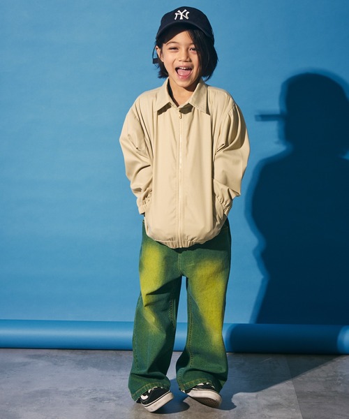 PAIRMANON STREET(ペアマノンストリート)の「【PAIRMANON STREET】コットン スイングトップ ブルゾン(ブルゾン・キッズ・ベージュ/ブラック・130/110/140/120/150/90/100)」の12枚目の写真