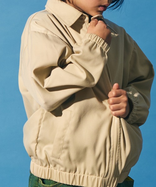 PAIRMANON STREET(ペアマノンストリート)の「【PAIRMANON STREET】コットン スイングトップ ブルゾン(ブルゾン・キッズ・ベージュ/ブラック・130/110/140/120/150/90/100)」の15枚目の写真