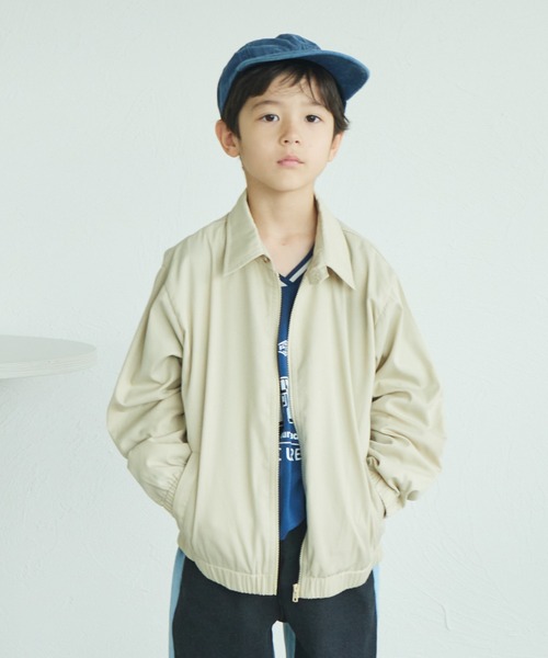 PAIRMANON STREET(ペアマノンストリート)の「【PAIRMANON STREET】コットン スイングトップ ブルゾン(ブルゾン・キッズ・ベージュ/ブラック・130/110/140/120/150/90/100)」の16枚目の写真