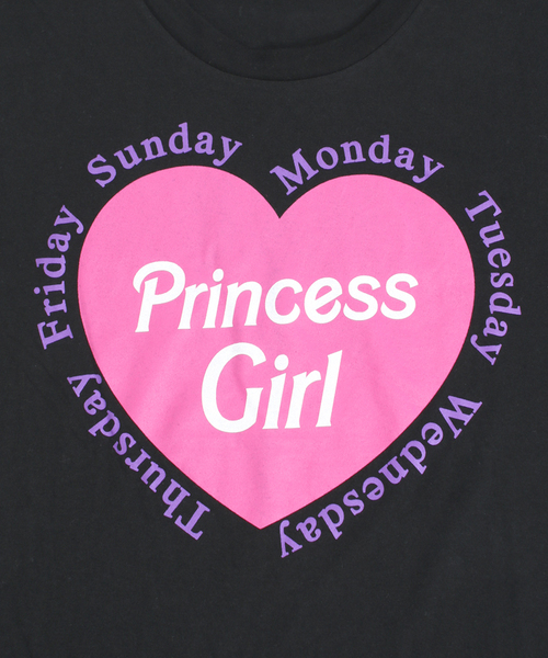 WC(ダブル シー)の「WC/ハートプリントTシャツ(Tシャツ/カットソー・レディース・ホワイト/ブラック・FREE)」の4枚目の写真